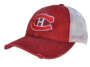 Montreal Canadiens Retro Brand Red Worn Mesh Vintage Adj Snapback Hat Cap
