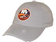 New York Islanders Retro Brand Light Gray Worn Vintage Flexfit Hat Cap S M