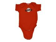 San Francisco Giants SAAG Orange Infant Baby Baseball One Piece Outfit 18M