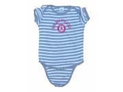 Oakland Athletics A s SAAG Infant Baby Pink Gray Striped One Piece Outfit 6M