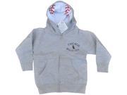 Chicago White Sox SAAG Toddler Light Gray BW Logo Full Zip Hoodie Jacket 4T