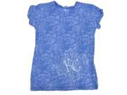 Kansas City Royals SAAG Women Blue Burnout Lightweight Soft Cotton T Shirt L