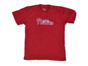 Philadelphia Phillies SAAG Women Red Loose Fit Soft Cotton T-Shirt (L) Philadelphia Phillies SAAG Women Red Loose Fit Soft Cotton T-Shirt (L)