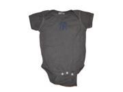 New York Yankees SAAG Infant Charcoal Snap Close One Piece Outfit 18M