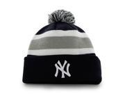 New York Yankees 47 Brand Navy Breakaway Knit Cuffed Poofball Beanie Hat Cap