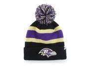 Baltimore Ravens 47 Brand Black Breakaway Knit Cuffed Poofball Beanie Hat Cap