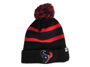 Houston Texans 47 Brand Black Breakaway Knit Cuffed Poofball Beanie Hat Cap