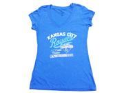 Kansas City Royals 2015 AL Central Division Champs Women Postseason T Shirt L