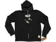 Wisconsin Badgers Retro Brand Charcoal Mascot Logo Fleece Full Zip Jacket 2XL