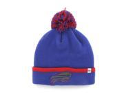Buffalo Bills 47 Brand Blue Red Baraka Knit Cuffed Poofball Beanie Hat Cap