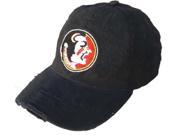 Florida State Seminoles Retro Brand Black Worn Vintage Flexfit Hat Cap S M