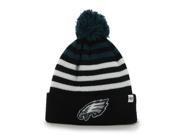 Philadelphia Eagles 47 Brand YOUTH Tri Tone Striped Yipes Cuffed Beanie Hat Cap