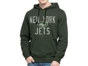 New York Jets 47 Brand Green Cross Check Pullover Hoodie Sweatshirt L