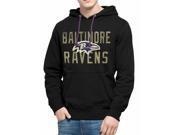 Baltimore Ravens 47 Brand Black Cross Check Pullover Hoodie Sweatshirt L