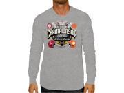 Alabama Crimson Tide Clemson Tigers 2016 Football Playoff Gray LS Shirt L