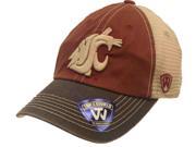 Washington State Cougars Faded Red Gray Offroad Adjustable Snapback Mesh Hat Cap