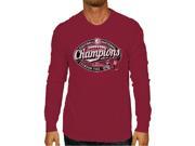 Alabama Crimson Tide 2016 College Playoff Champs Football Red LS T Shirt 2XL