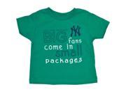 New York Yankees SAAG TODDLER Boys Green Big Fan Small Package T Shirt 2T