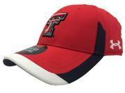 Texas Tech Red Raiders Under Armour Red Tri Tone Adj Strapback Hat Cap