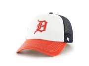 Detroit Tigers 47 Brand Navy Orange White McKinley Closer Mesh Flexfit Hat Cap