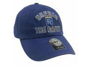 Kansas City Royals 47 Brand Blue Power I Defend the Crown Clean Up Adj Hat Cap