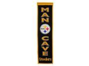 Pittsburgh Steelers Winning Streak Man Cave Wool Banner 8 x32