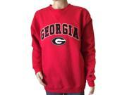 Georgia Bulldogs Colosseum Red Long Sleeve Mens Crew Neck Sweatshirt L