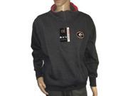 Georgia Bulldogs Colosseum Charcoal Gray Long Sleeve 1 4 Zip Pullover Jacket L