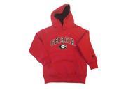 Georgia Bulldogs Colosseum Red YOUTH LS Hoodie Sweatshirt with Front Pocket M