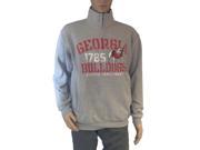 Georgia Bulldogs Champ Gray LS 1 4 Zip Pullover Sweatshirt with Pockets L