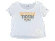 Missouri Tigers Under Armour Women White HeatGear Loose Cropped T Shirt M