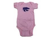 Kansas State Wildcats Two Feet Ahead Infant Girl s Pink One Piece Creeper NB