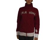 Oklahoma Sooners Glitter Gear WOMENS Red LS Full Zip Jacket with Pockets M