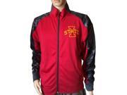 Iowa State Cyclones Colosseum Red and Gray LS Full Zip Jacket with Pockets L