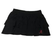 Alabama Crimson Tide Chiliwear WOMENS Black Ruffled Skirt w Built in Shorts M