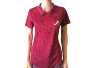 Alabama Crimson Tide Chiliwear Women s Red Semi Fitted SS Polo T Shirt M
