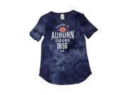Auburn Tigers Under Armour Women s Blue Tie Dye HeatGear Loose SS T Shirt S