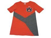 Auburn Tigers Under Armour Women s Orange Gray HeatGear Short Sleeve T Shirt S