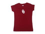 Oklahoma Sooners TFA Toddler Girls Crimson Long Length Cotton T Shirt 2T