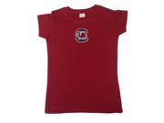 South Carolina Gamecocks TFA Toddler Girls Red Long Length Cotton T Shirt 4T