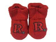 Rutgers Scarlet Knights Two Feet Ahead Infant Baby Newborn Red Socks Booties