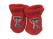 Texas Tech Red Raiders Two Feet Ahead Infant Baby Newborn Red Socks Booties