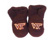 Virginia Tech Hokies Two Feet Ahead Infant Baby Newborn Maroon Socks Booties