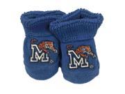 Memphis Tigers Two Feet Ahead Infant Baby Newborn Royal Blue Socks Booties