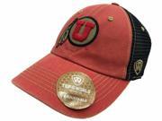 Utah Utes TOW Red Black Past Mesh Adjustable Snapback Slouch Hat Cap