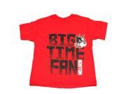 Boston Terriers Champion YOUTH Red Big Time Fan SS Crew Neck T Shirt S