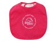 Boise State Broncos Fanatic Infant Baby Girl Pink Circular Logo Bib 2 Pack