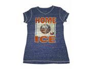 New York Islanders SAAG GIRLS Home Ice Blue Burnout SS Crew Neck T Shirt M