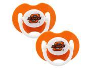 Oklahoma State Cowboys Baby Infant Silicone Orthodontic Pacifier 2 Pack 3M