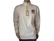 Auburn Tigers Chiliwear Off White Long Sleeve 1 4 Zip Pullover Jacket L
